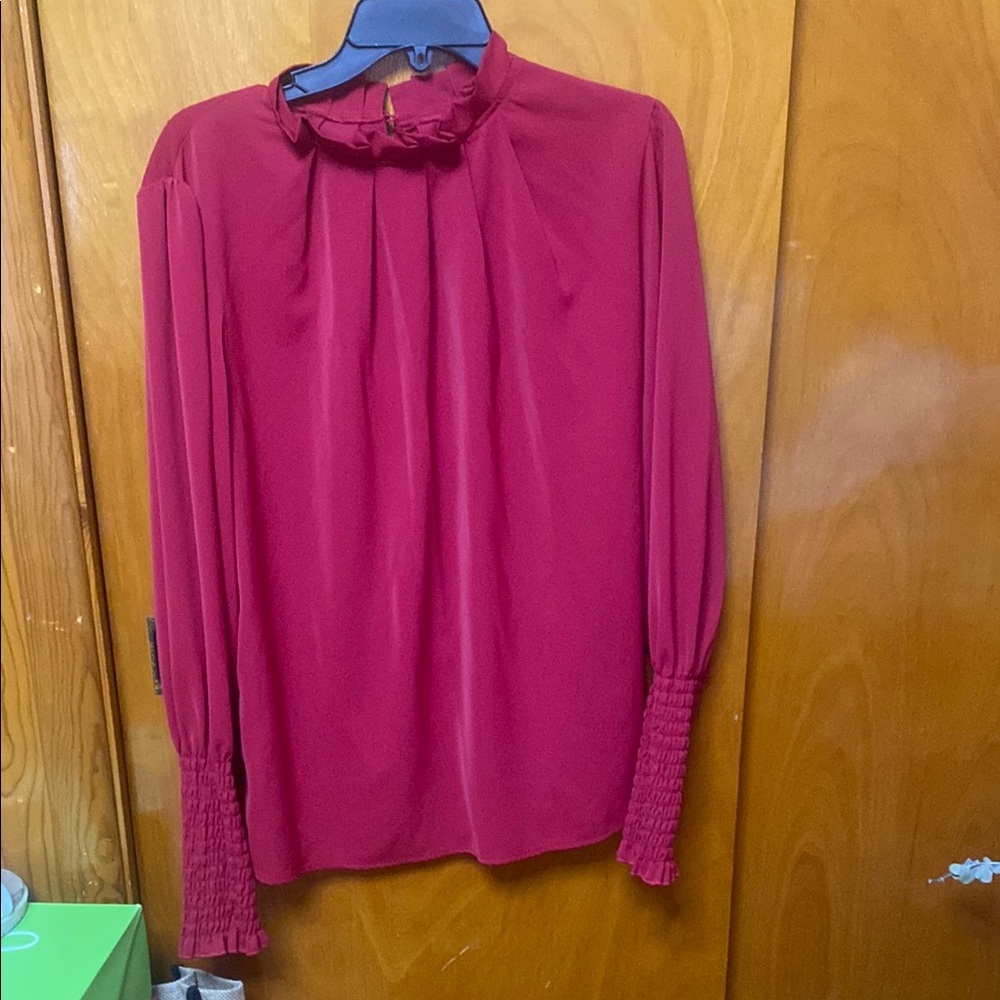 Women's Elegant Red Blouse